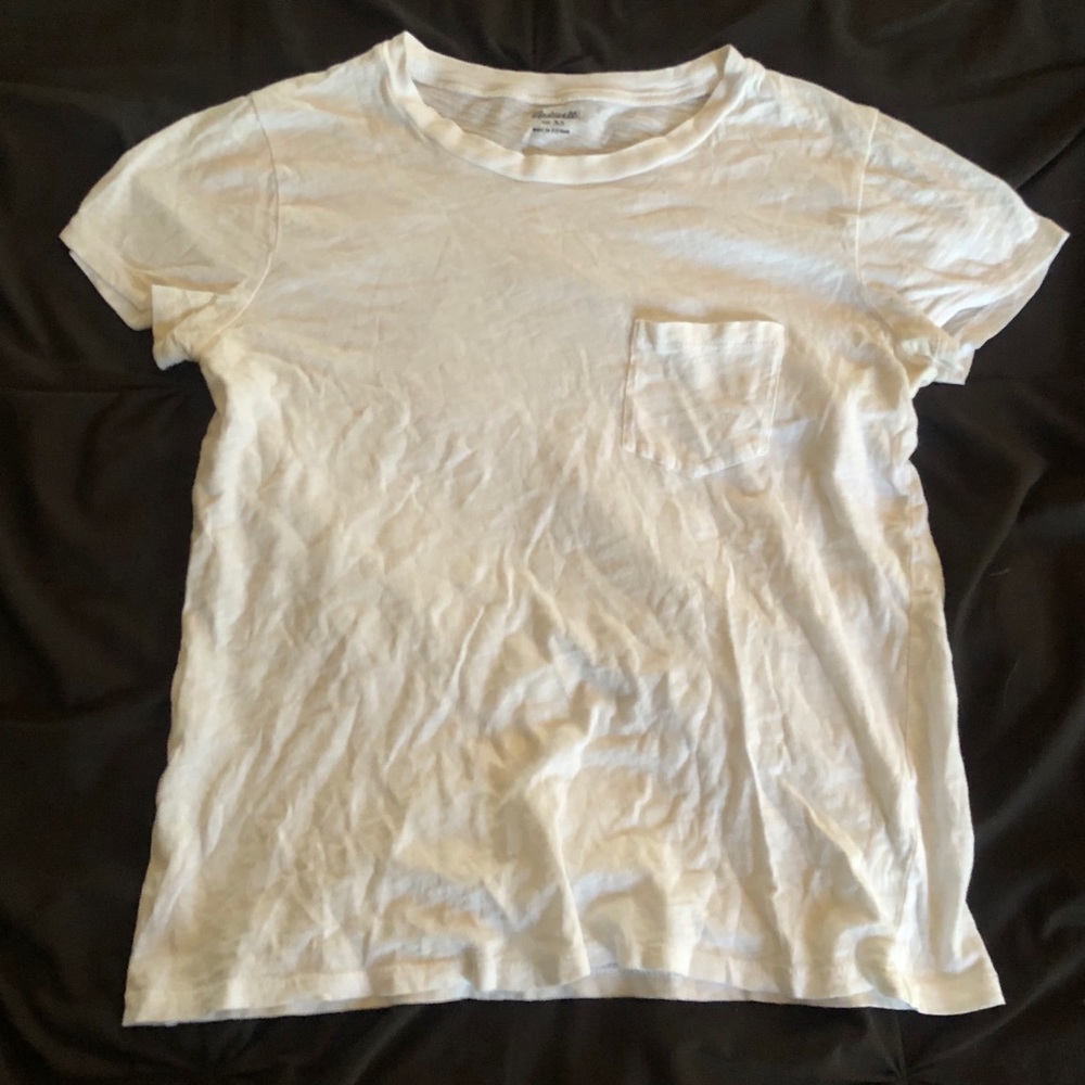 Madewell white basic tee